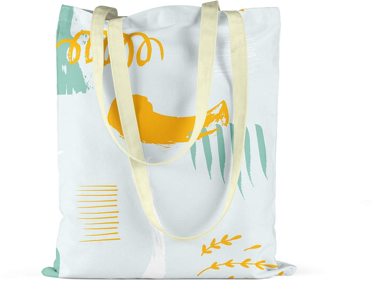 Omgoods - Herbruikbare Canvas Tote Bag, Eco-vriendelijk en Vaatwasmachinebestendig, 34x40 cm