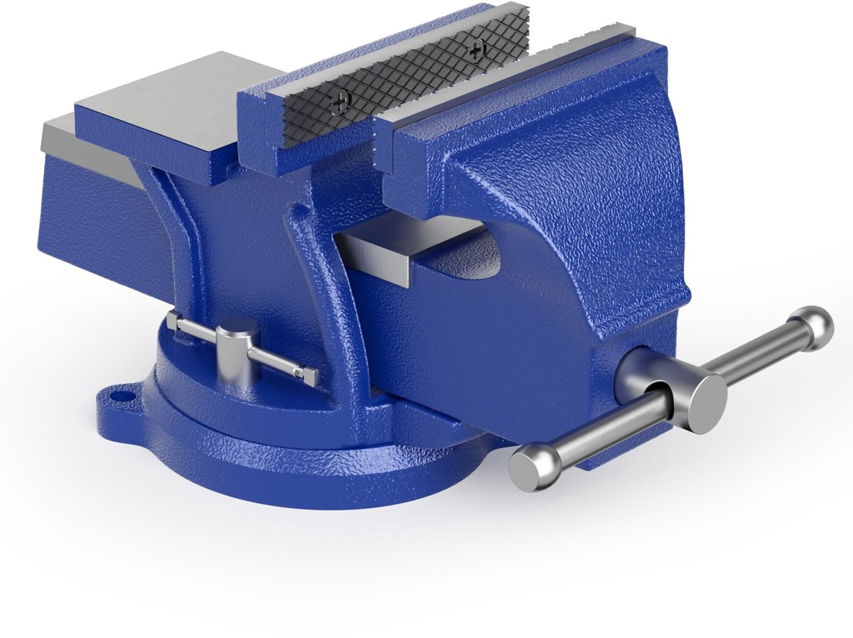 Omgoods - Bankschroef Light Duty 100 mm met Aambeeld voor Werkbank