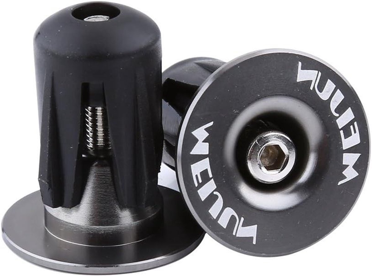 Fiets Stuurdoppen - Bar Ends Pluggen - Fietsen Beschermen - Aluminium Legering - 2 stuks - Titanium