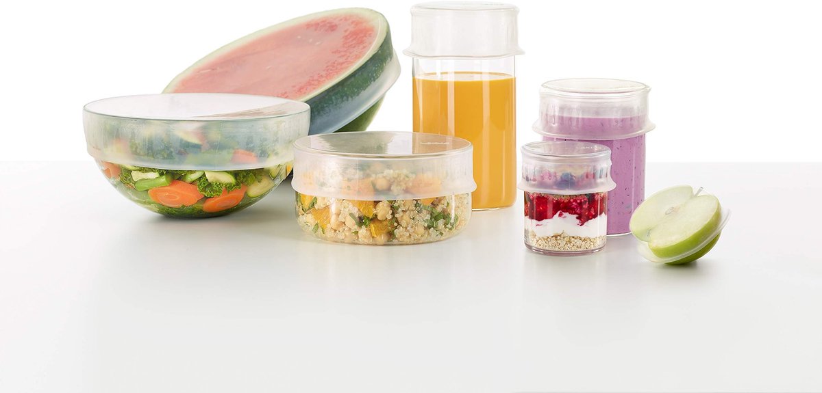 Omgoods - Herbruikbare Stretch Lids, Set van 6
