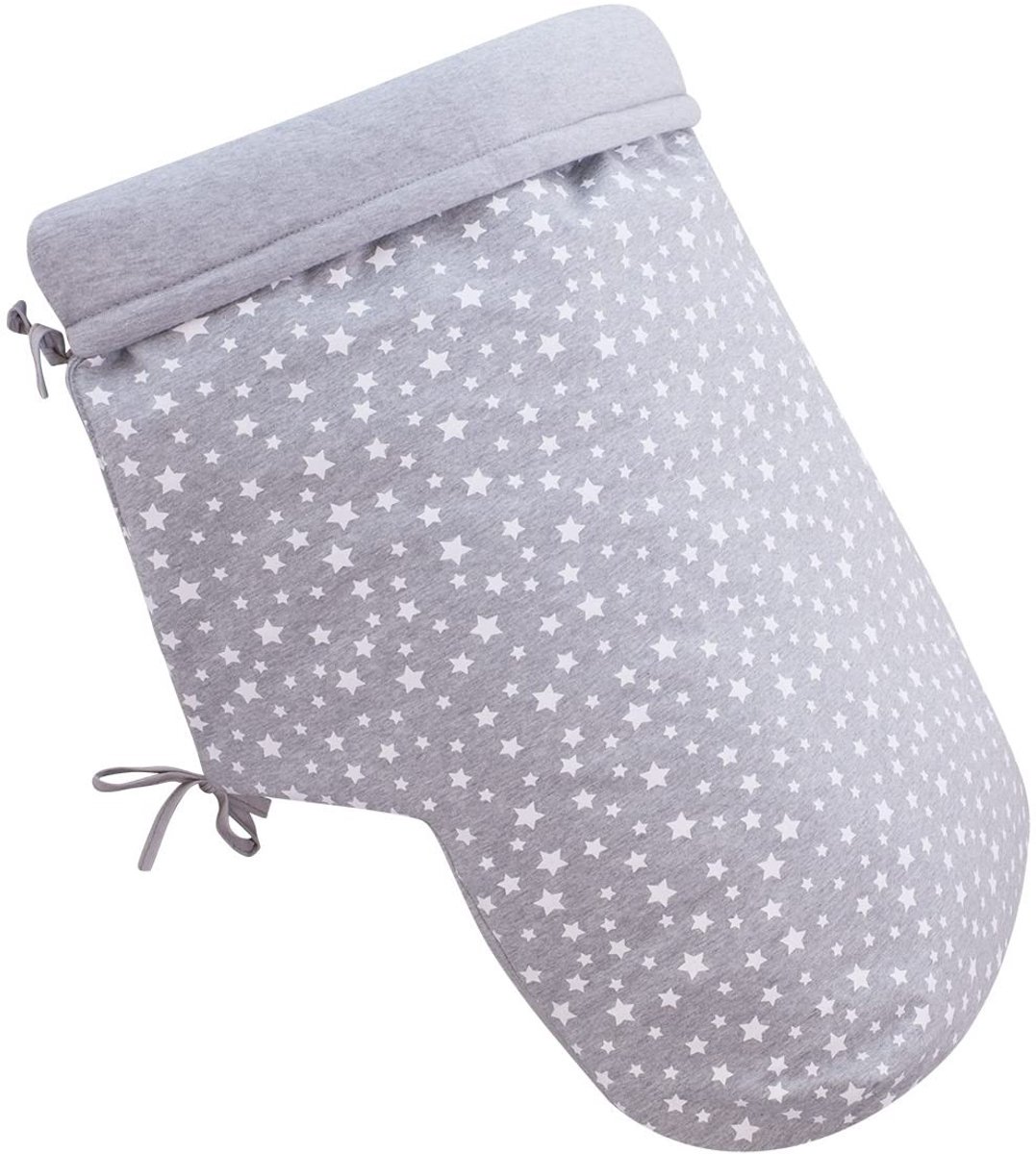 Omgoods - JYOKO Babydeken voor Kinderwagen, Witte Ster, Katoen