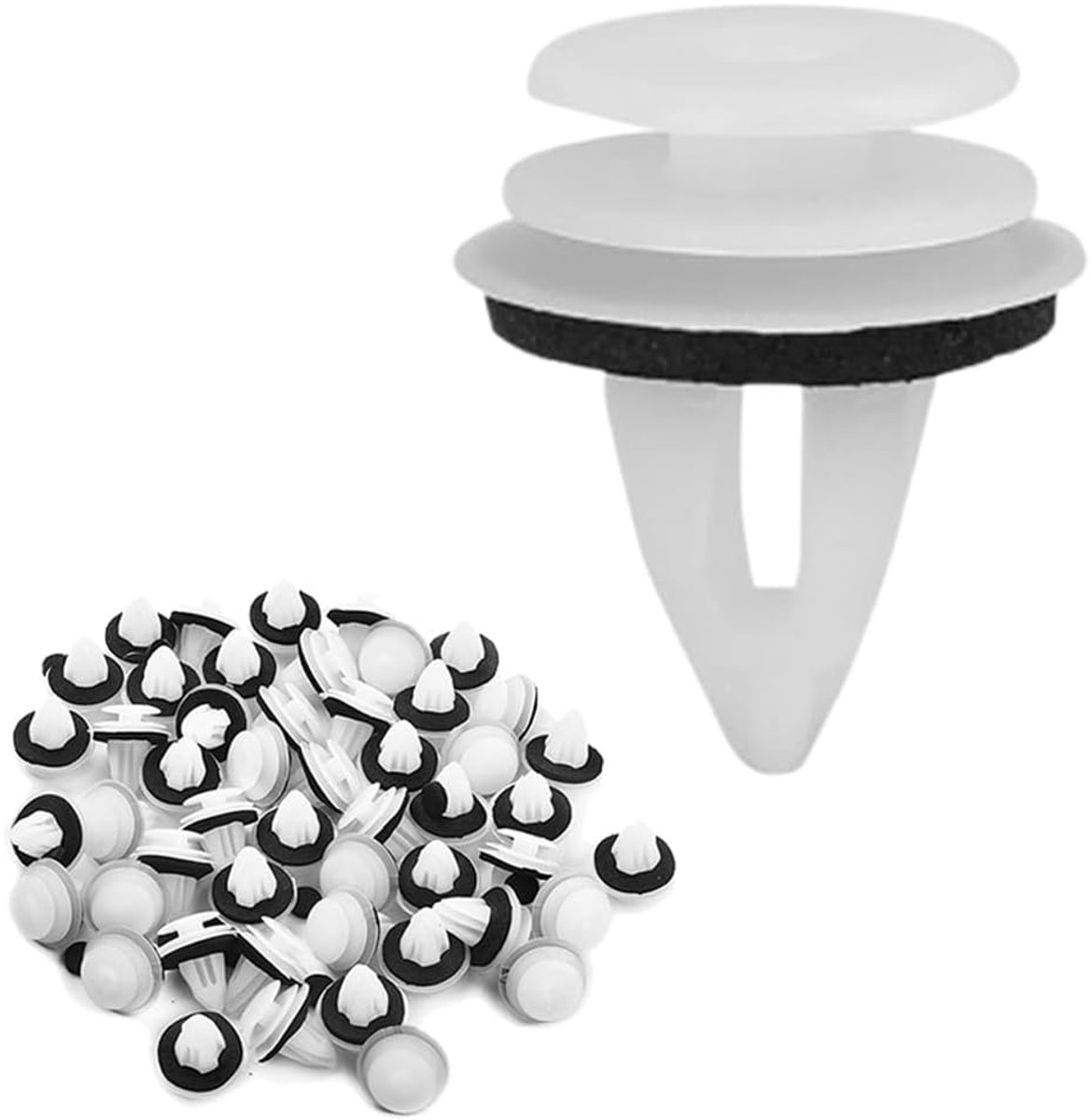 Door Fixing Clips, 50 Pieces Car Fastening Clips, Bumper Clips, Interior Trim, Door Fastening Clips, Plastic Rivets - ShopVlot