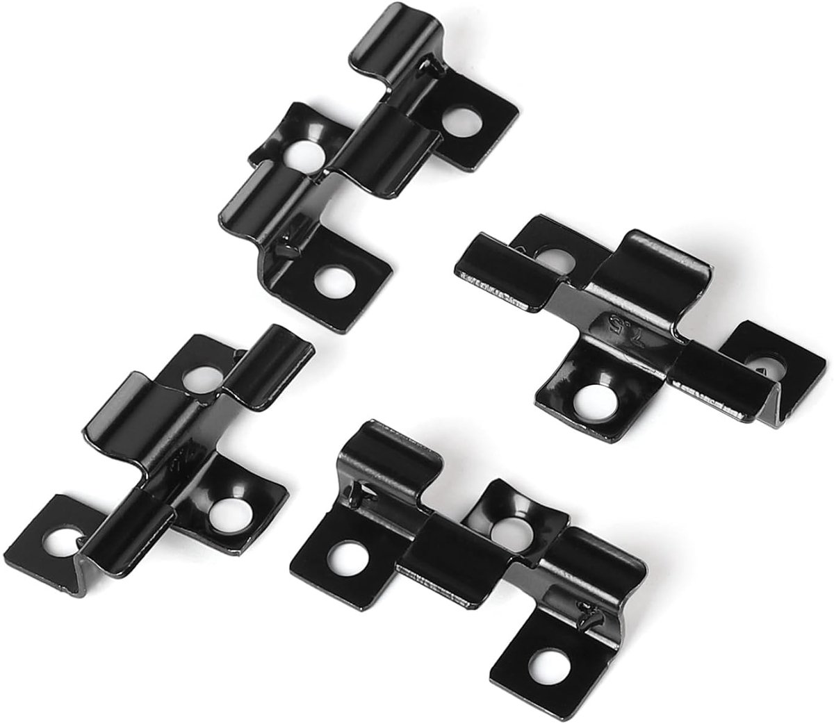SnelShoppen - WPC Tegelclips 7.5 mm - RVS Composiet Bevestigingsclips voor Terras Montage - Zwart - 100 Stuks - Ideaal voor Tuin en Buitenruimte