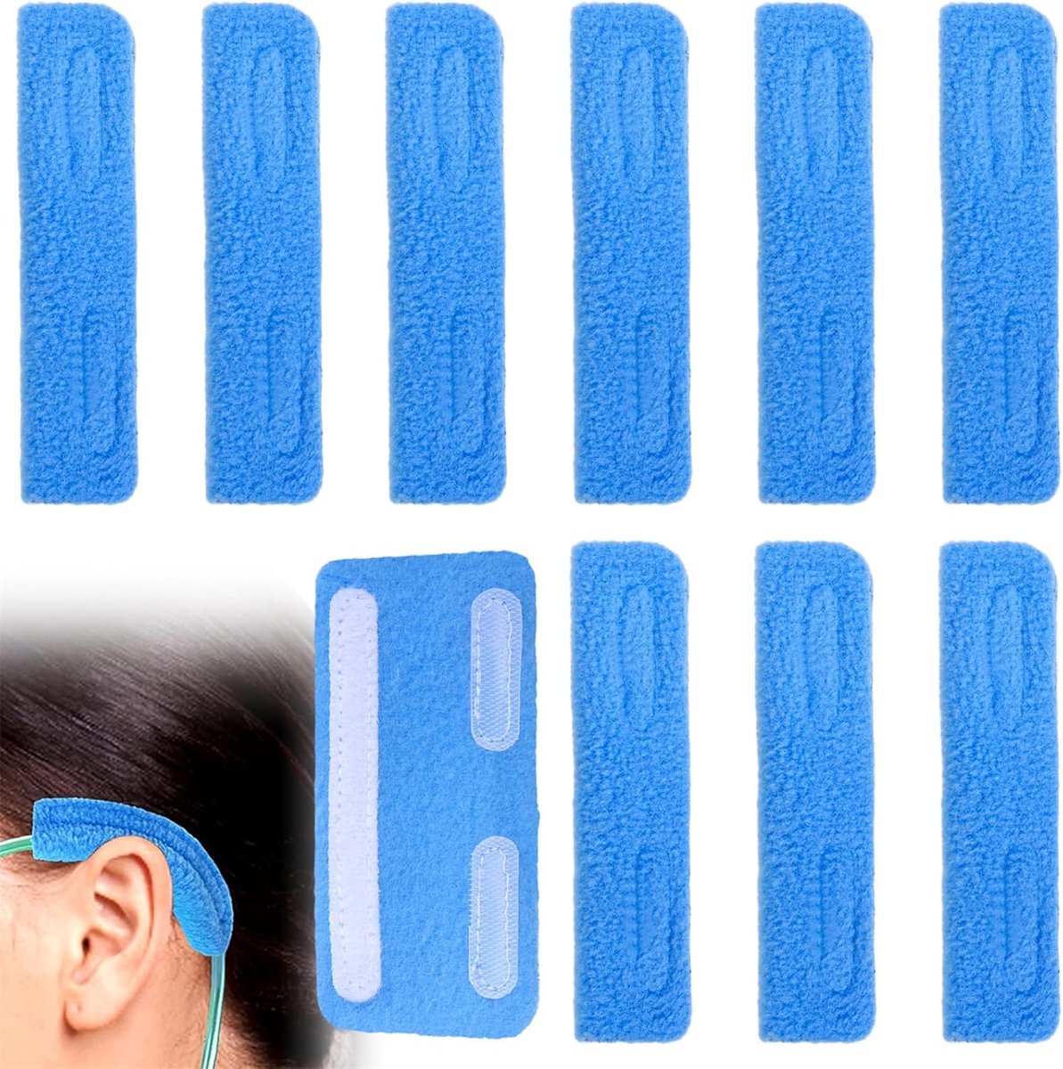 10 stuks neuspads voor de oren, zuurstofkanula, oorkussens voor neuskanula, om oorpijn te verlichten en wangklachten - ShopVlot