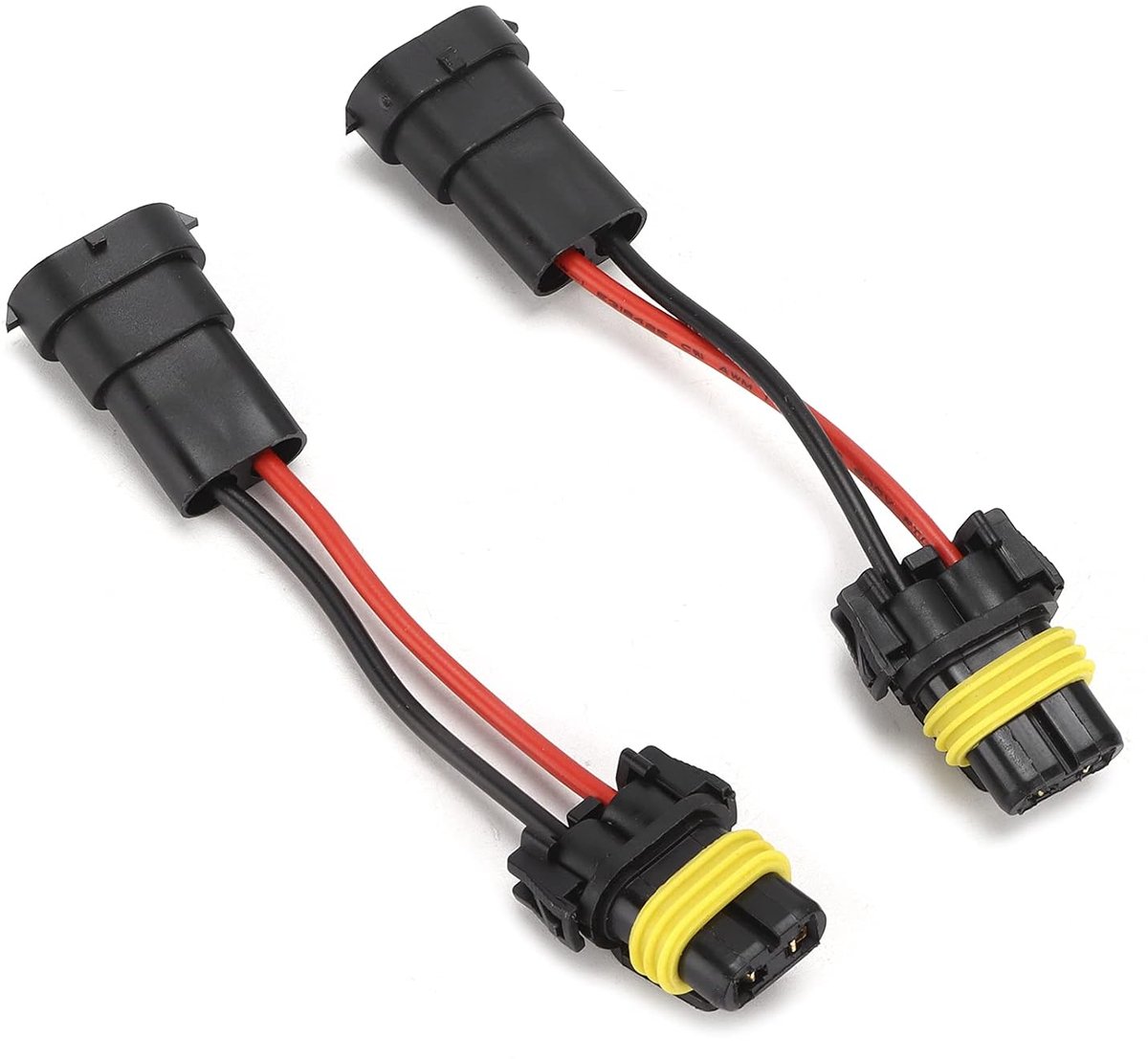 SnelShoppen - Headlight Wiring Adapter H11 Male naar 9005/9006 Female Adapter voor Autokoplampen en Mistlampen, Universele Plug and Play 12V-24V, Hoge