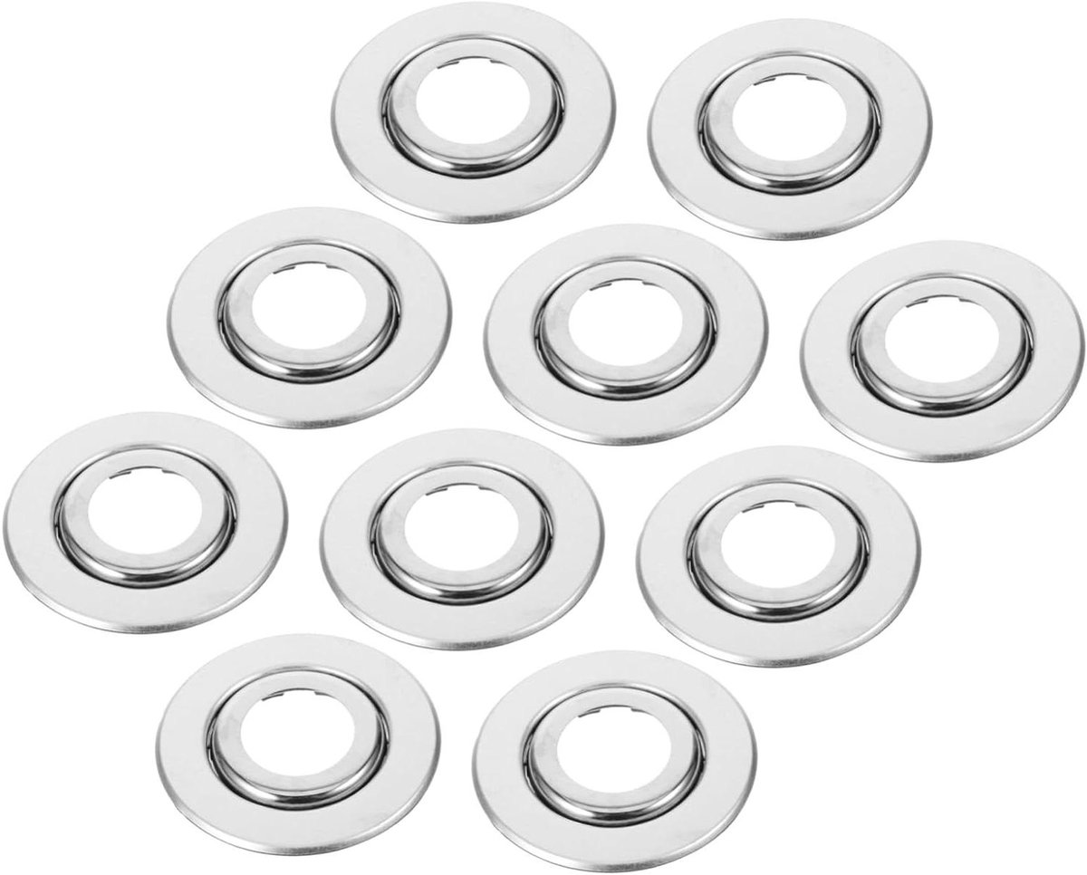 Afdekplaten Voor Brandsproeiers - Rozet Afdekking - Bescherming Sprinklers - Uitbreidbaar Schijfontwerp - 6.70X6.70X1.20CM - Zilver