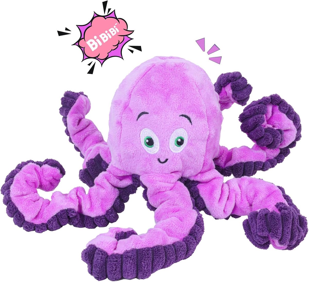 SnelShoppen – Squeaky Honden Speelgoed, Schattige Octopus Pluche Knuffeldier voor Kleine Hond, Onverwoestbaar Tanden Speelgoed voor Middelgrote en Gro