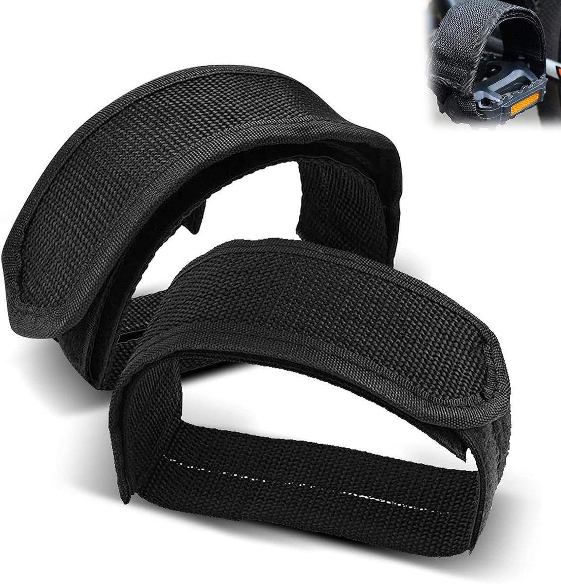 SnelShoppen - Set van 2 Fietspedalen met Antislip Verstelbare Fietspedalen voor Mountainbike Bevestiging - Duurzaam Nylon - Omnidirectioneel
