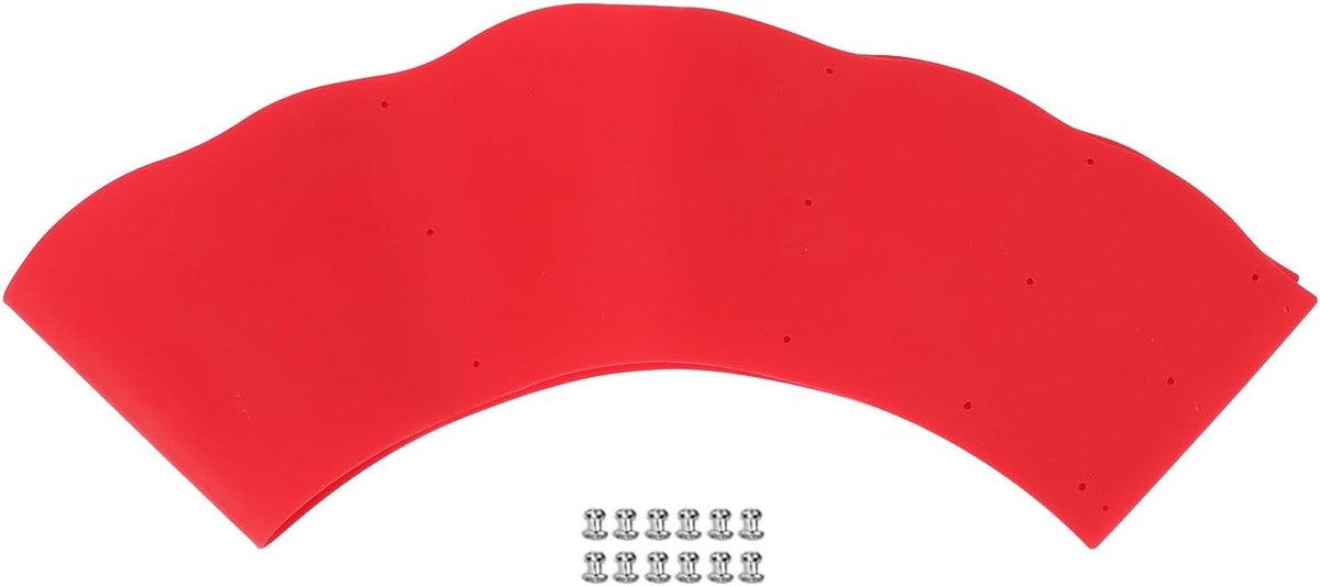 SnelShoppen - Silicone Spatdeksel voor Koekenpan - Verstelbaar Olie Spatdeksel - Flexibel Siliconen Materiaal - Rood - Ideaal voor Dagelijks Koken in