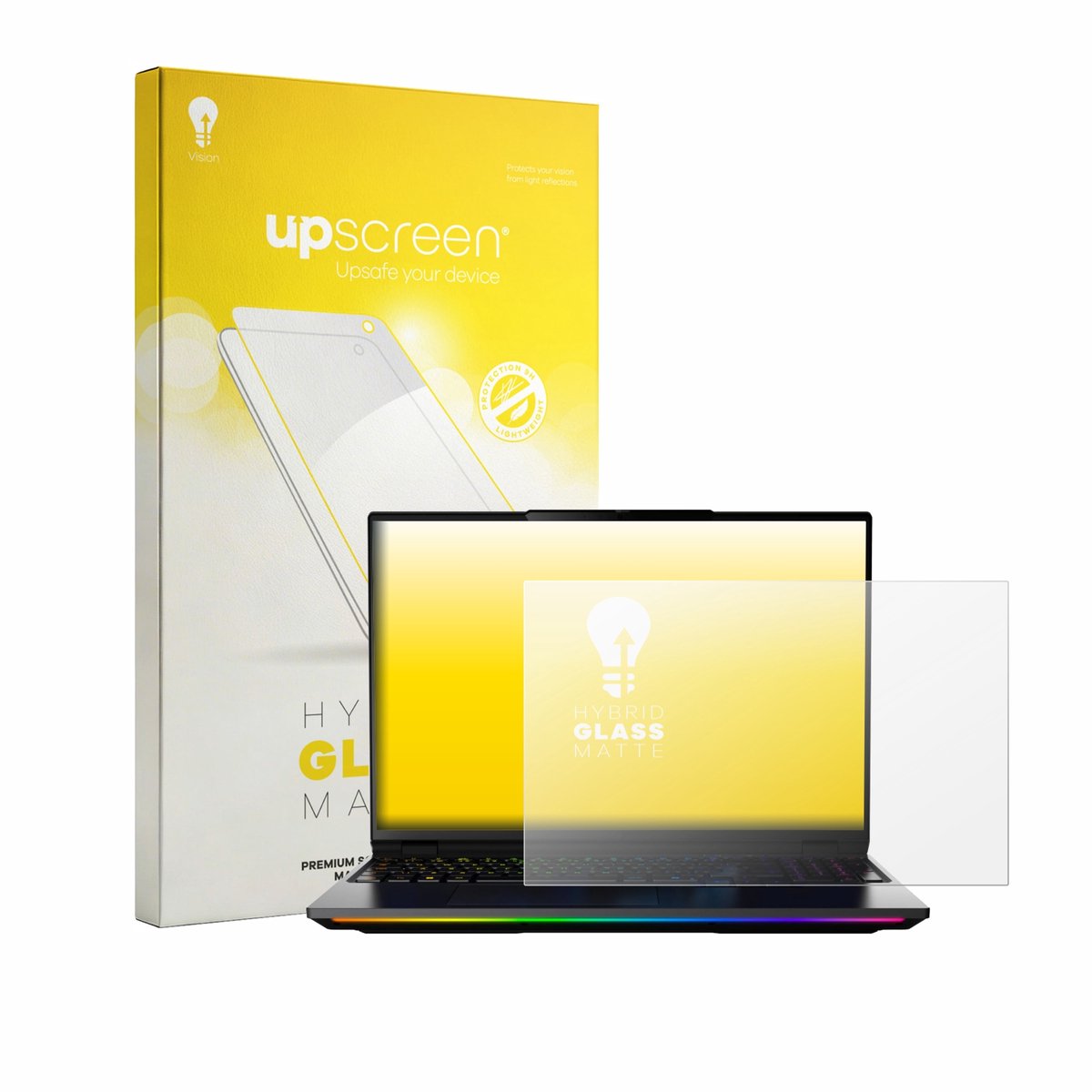 upscreen - Screenprotector voor MEDION Erazer Beast 16 X15 - Folie Beschermfolie Beschermglas matte