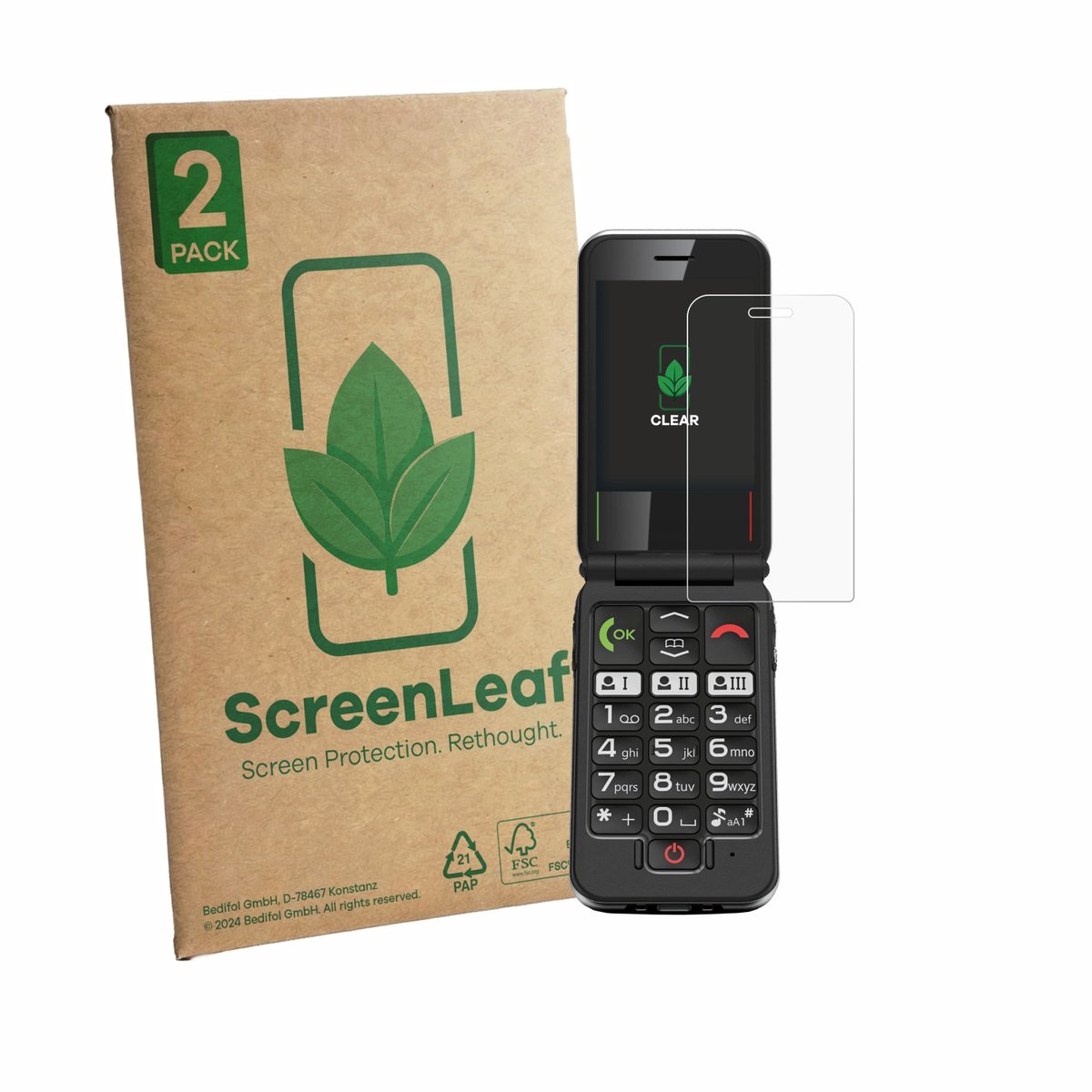 2 Stuks Screenprotector voor Emporia Joy LTE - Hoogwaardige Beschermfolie transparant
