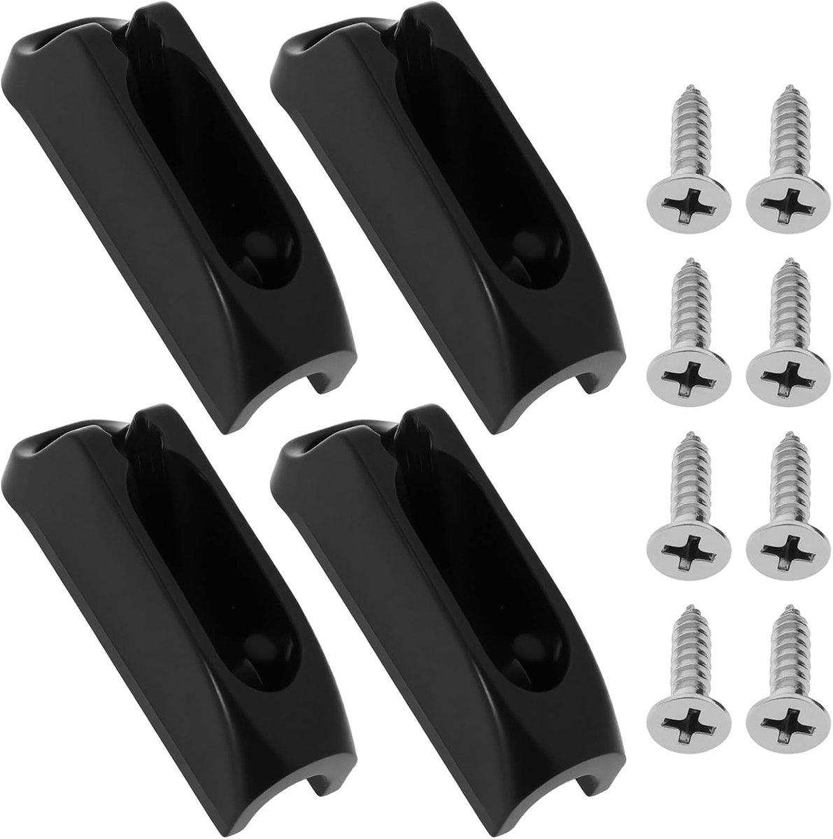 4 stks Boot Jam Cleat Self-Lock Touw Cleat met Schroeven Geschikt voor Touwen Binnen 4mm