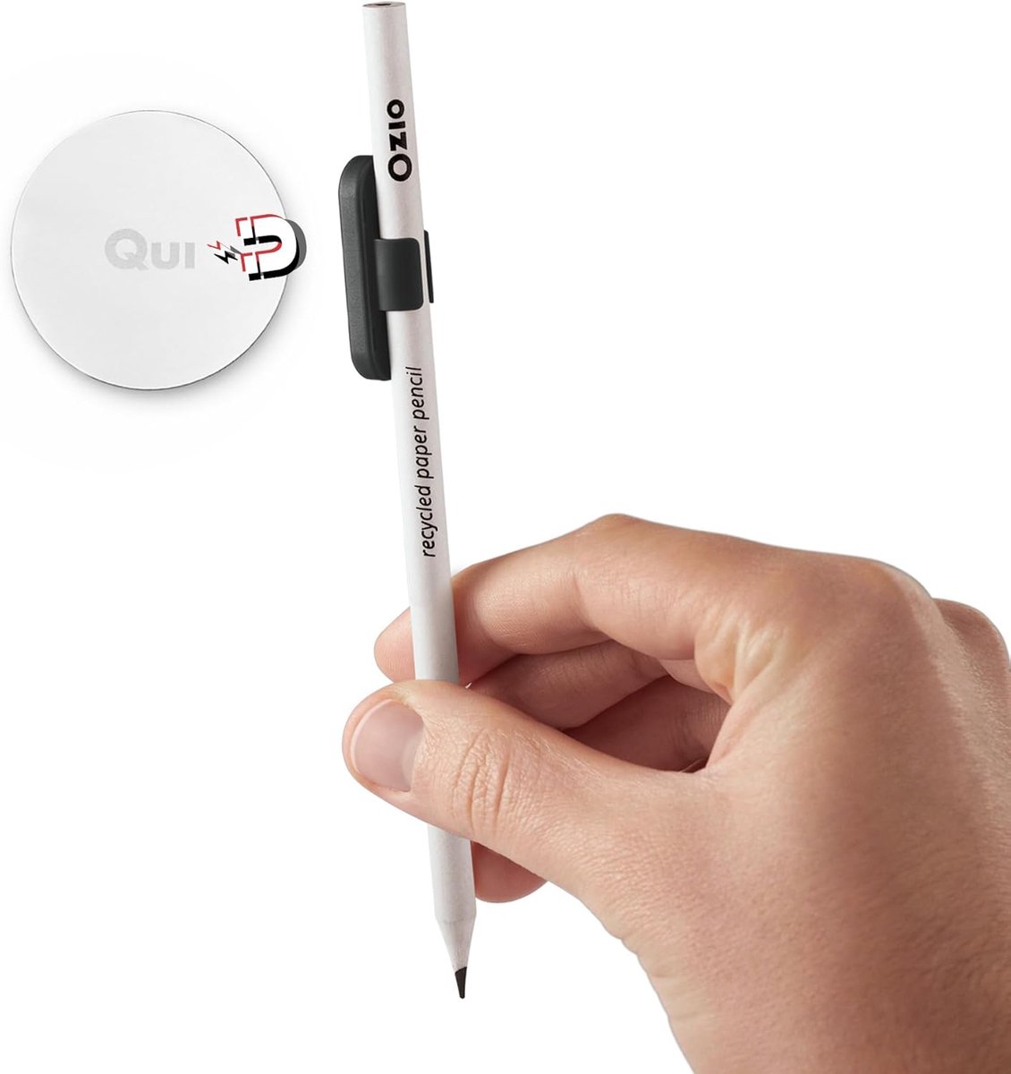 SnelShoppen - Magnetische Penhouder, Fridge Penhouder, Potloodhouder met Magneten, Compatibel met Apple Pencil, Bureau Gadgets, Kantooraccessoires, Zw
