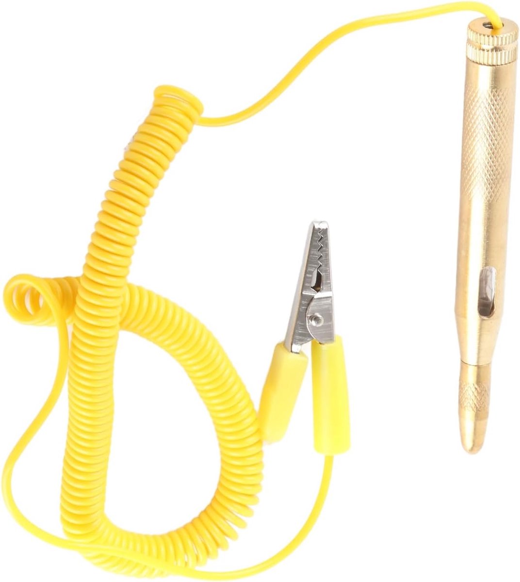 di continuità e corrente di tensione, Fydun DC 6V 12V 24V Lampadina Test di tensione Penna Matita per rimorchi furgoni rimorchi motocicli aerei (giallo)
