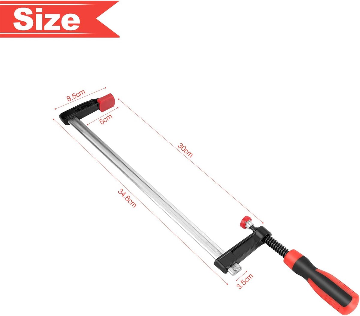 Klemmen 4 Stuks - F Klem - Gehard Gietijzer - Ideaal voor Houtbewerking - ShopVlot