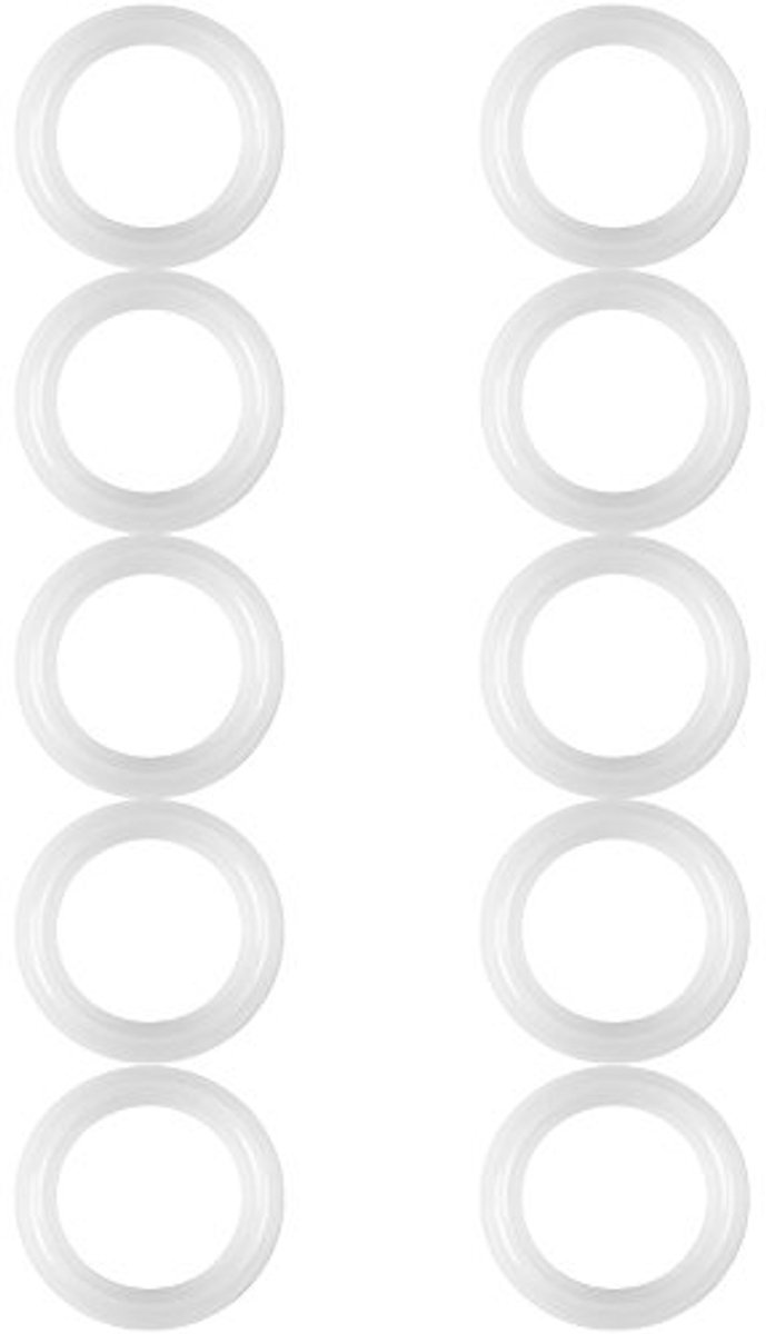 10 stuks siliconen afdichtring ring set, 1.5 "tri-clamp afdichting afdichtring sanitaire klem beentje hulpstukken voor OD 50.5mm sanitair buis lasklem