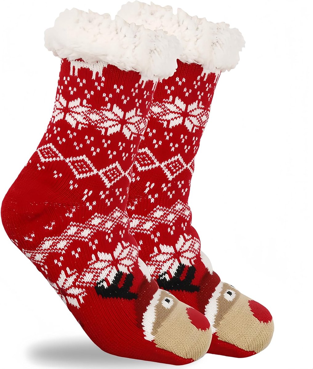Sokken, Damen Kuschelsocken Anti Rutsch Stoppersocken, Dicke Socken Niedlichen Tier, Warme Stoppersocken Bodensocken, Geschenke für Frauen Weihnachten 35-42