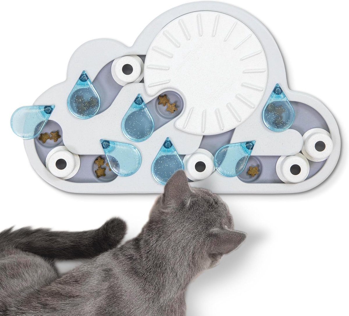 Ottosson van Petstages Rainy Day Puzzle & Play - Interactieve kattensnoeppuzzel