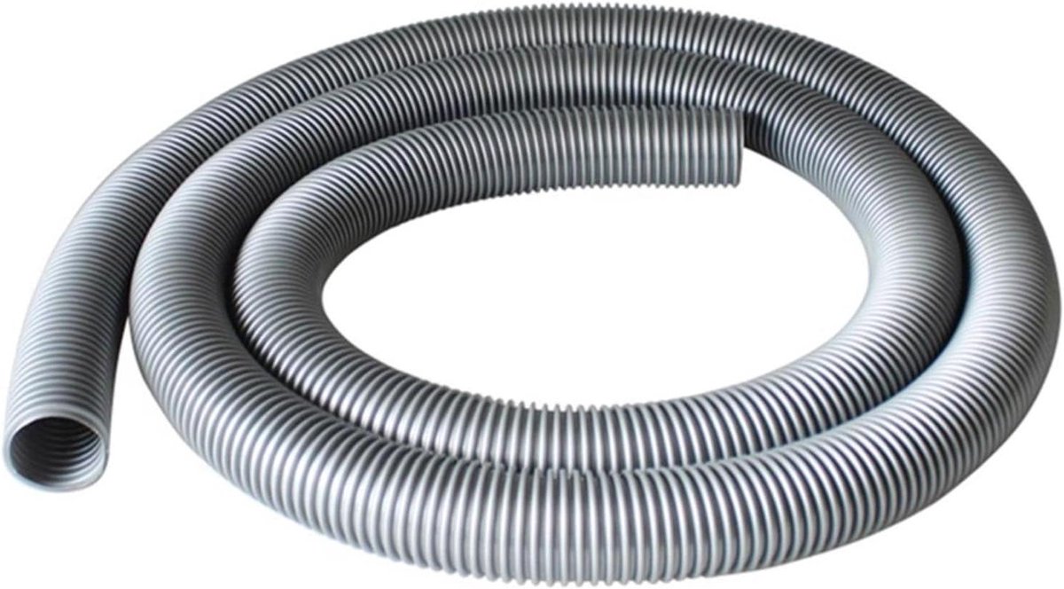 Stofzuigerslang - Flexibele slang - Stofafzuiging - Industriële constructie - 300 cm - Grijs