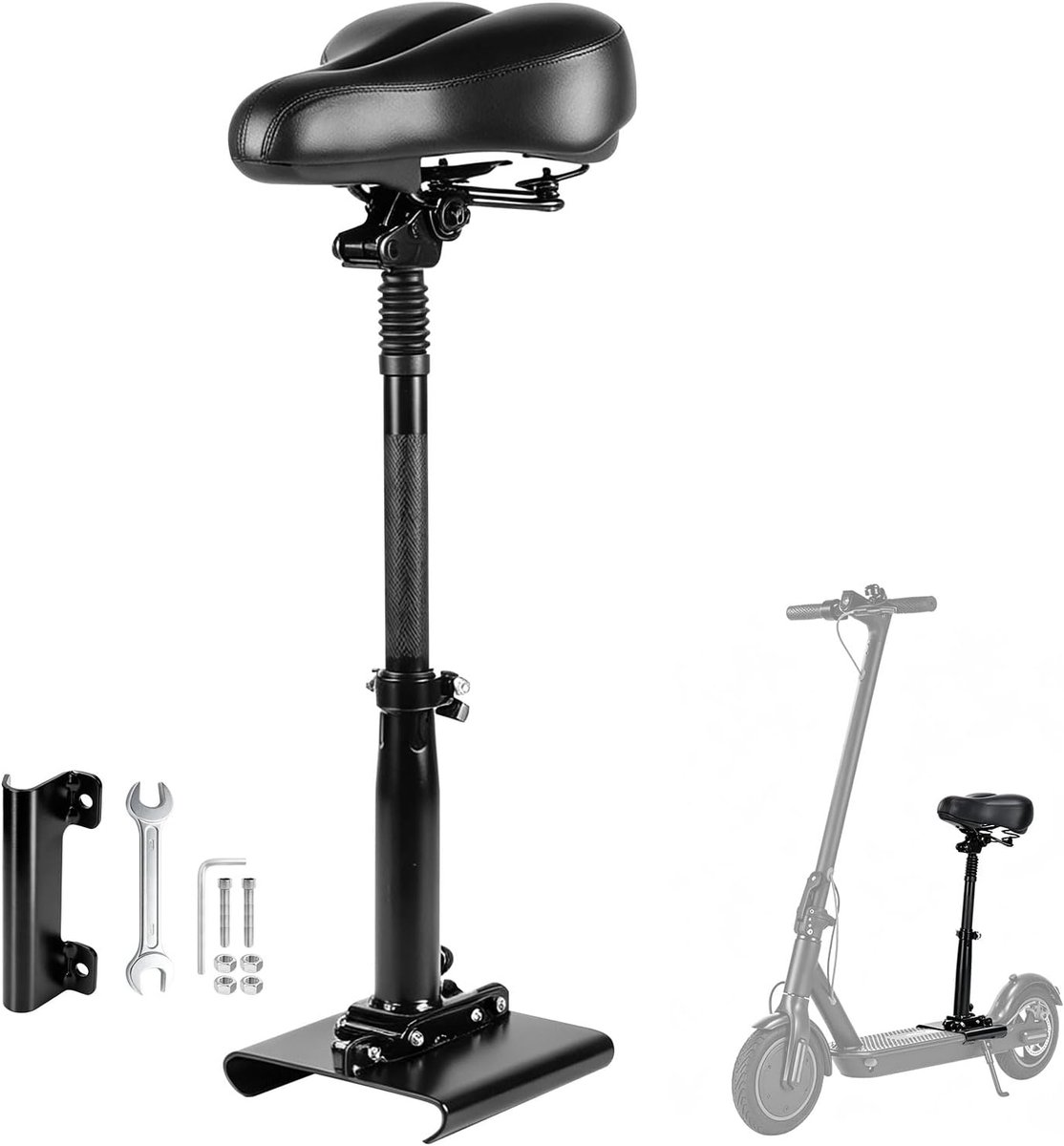 Zadel voor elektrische scooter - Universeel - Verstelbare zithoogte - Ergonomisch ontwerp voor extra comfort - SnelShoppen