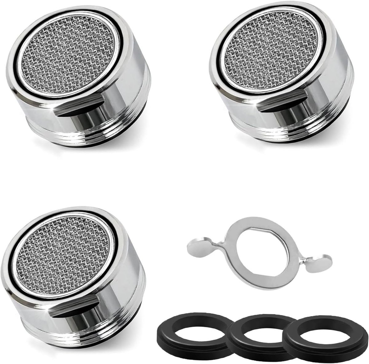 Water Taps M24 - 3 Stuks - Mengnozzle met vrouwelijke draad - Waterbesparend en sterk - ShopVlot