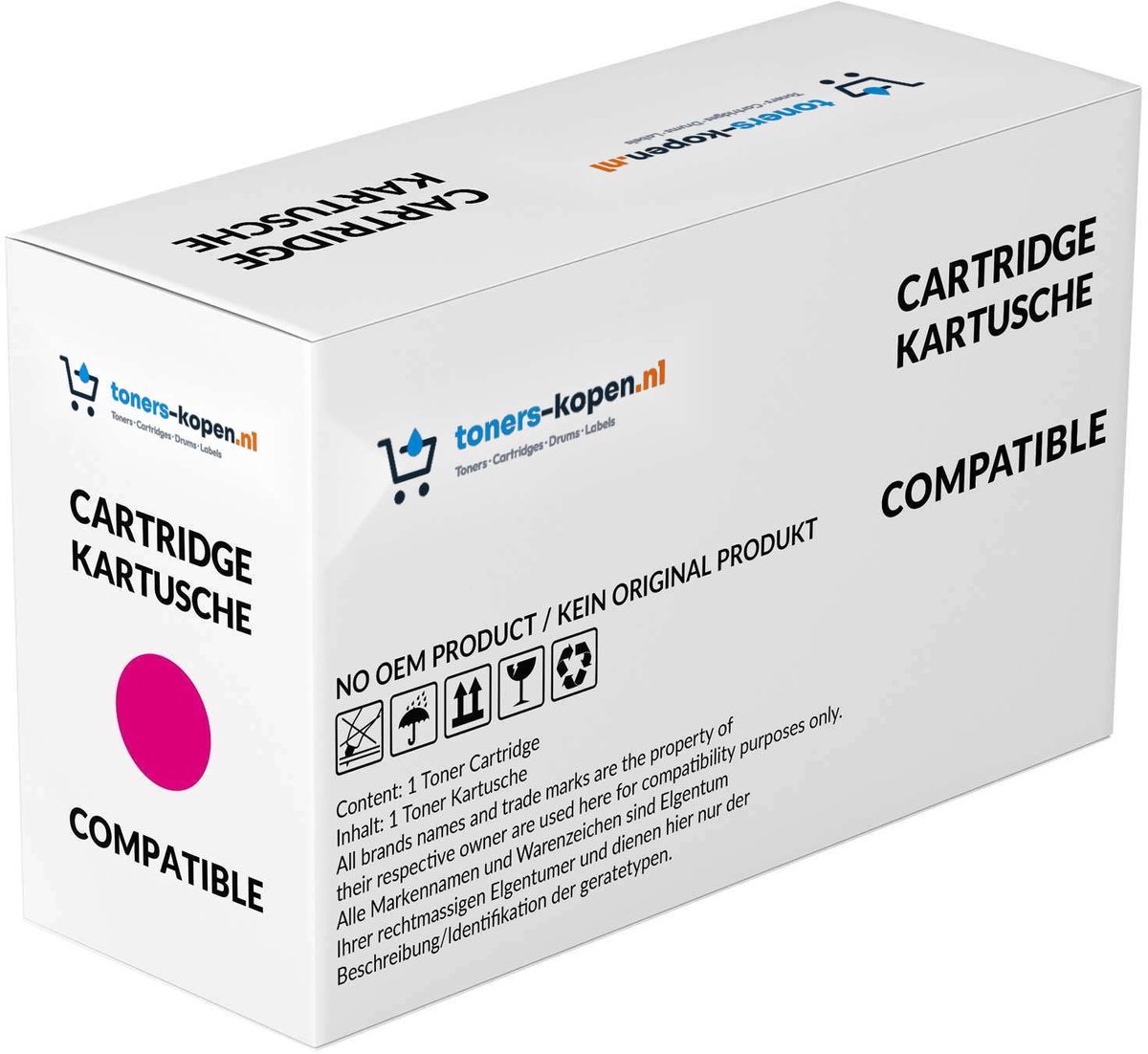 Oki 44973510 - Toner Magenta - 6.000 pagina's - Huismerk Compatible - Geschikt voor OKI ES-3452DNMFP OKI ES-3452MFP OKI ES-5431DN OKI ES-5462DNMFP OKI ES-5462DNWMFP OKI ES-5462MFP