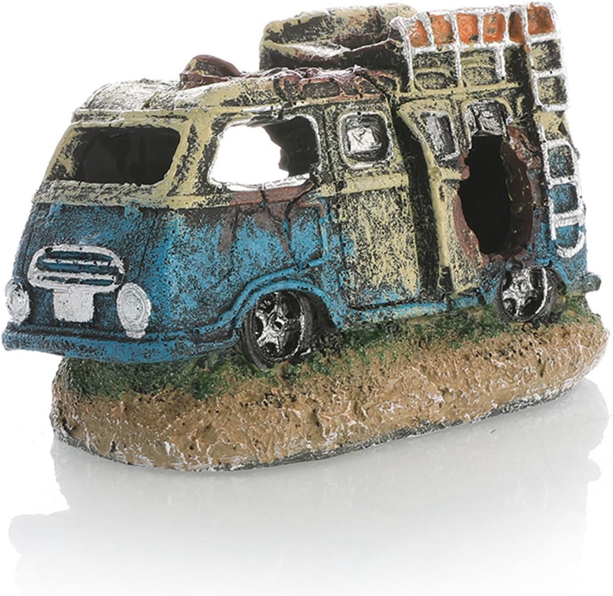 SnelShoppen - Decoratie voor Aquarium, Holle Verstopplaats van Hars, Replica Landschapsdecoratie voor Kleine Vissen en Garnalen, Natuurlijk Uitstralin