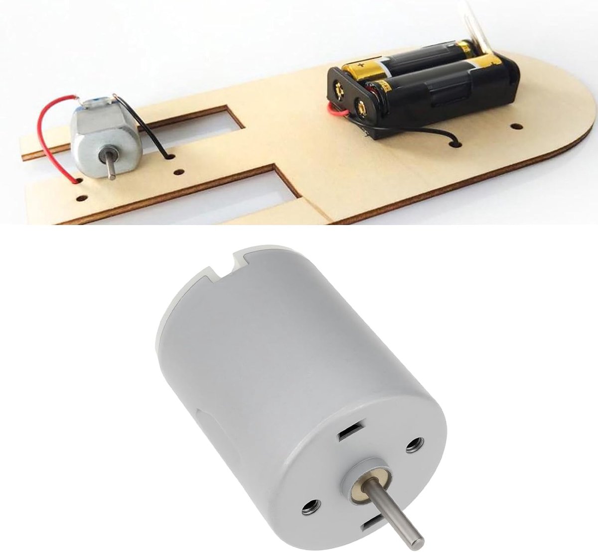 SnelShoppen - 2x Mini 280 DC Motor 3-12V voor DIY Toys, Hoogtoerige Elektrische Motor 5000-15000RPM, Compacte Motor voor Modelbouw en Speelgoedauto's