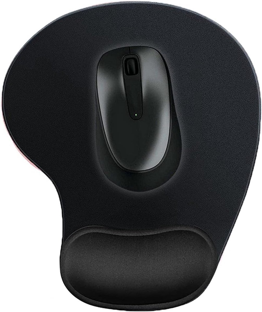 SnelShoppen - Muismat met Polssteun, Antislip, Comfortabel, Gaming Muismat, Ergonomisch, Zacht Gelkussen, Voor Computer en Laptop, Kantoor, Blanco en