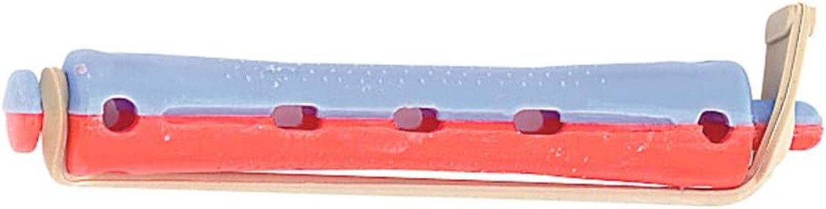 Krulspelden Kort Haar - Haarrollers Set - Haar Stijlen - Zelfklevend - 10 mm - Rood Blauw