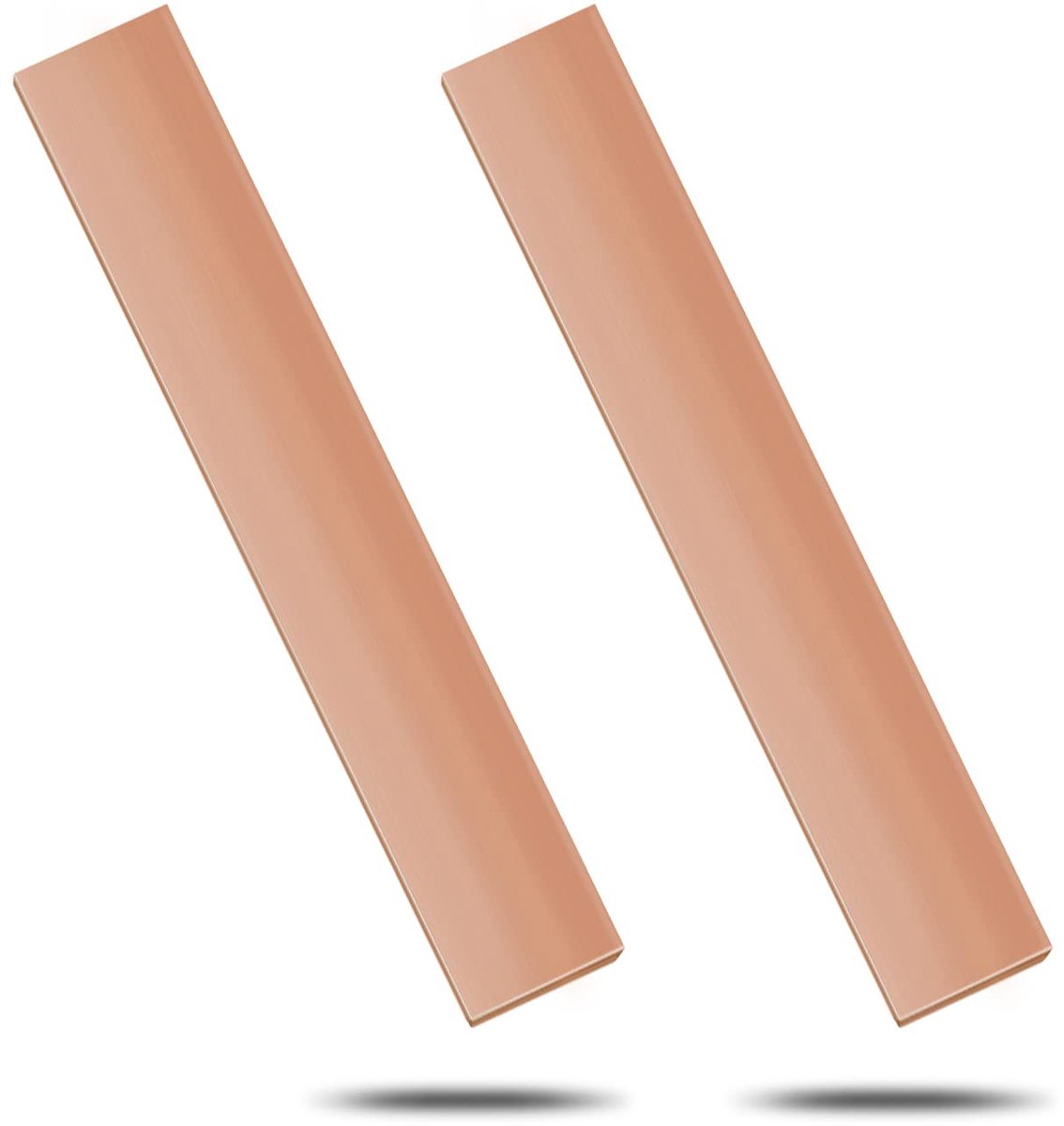 Koperstang 105mm x 20mm x 3mm - T2 Rood Koper - Hoge zuiverheid - Geschikt voor verwerking - ShopVlot