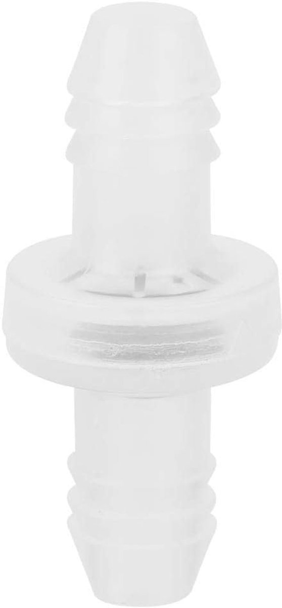 SnelShoppen - 3/8" 10MM Inline Controleklep, Diafragma Eenrichtingsklep, Voor Corrosieve Chemische Media, PP/VITON, Hoog Temperatuur Bestendig