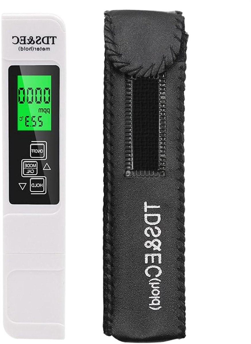 Drinkwater Tester - Waterkwaliteitstester Meetapparaat - Waterkwaliteit Controleren - Compact Lichtgewicht Ontwerp - 15.2 cm - Wit