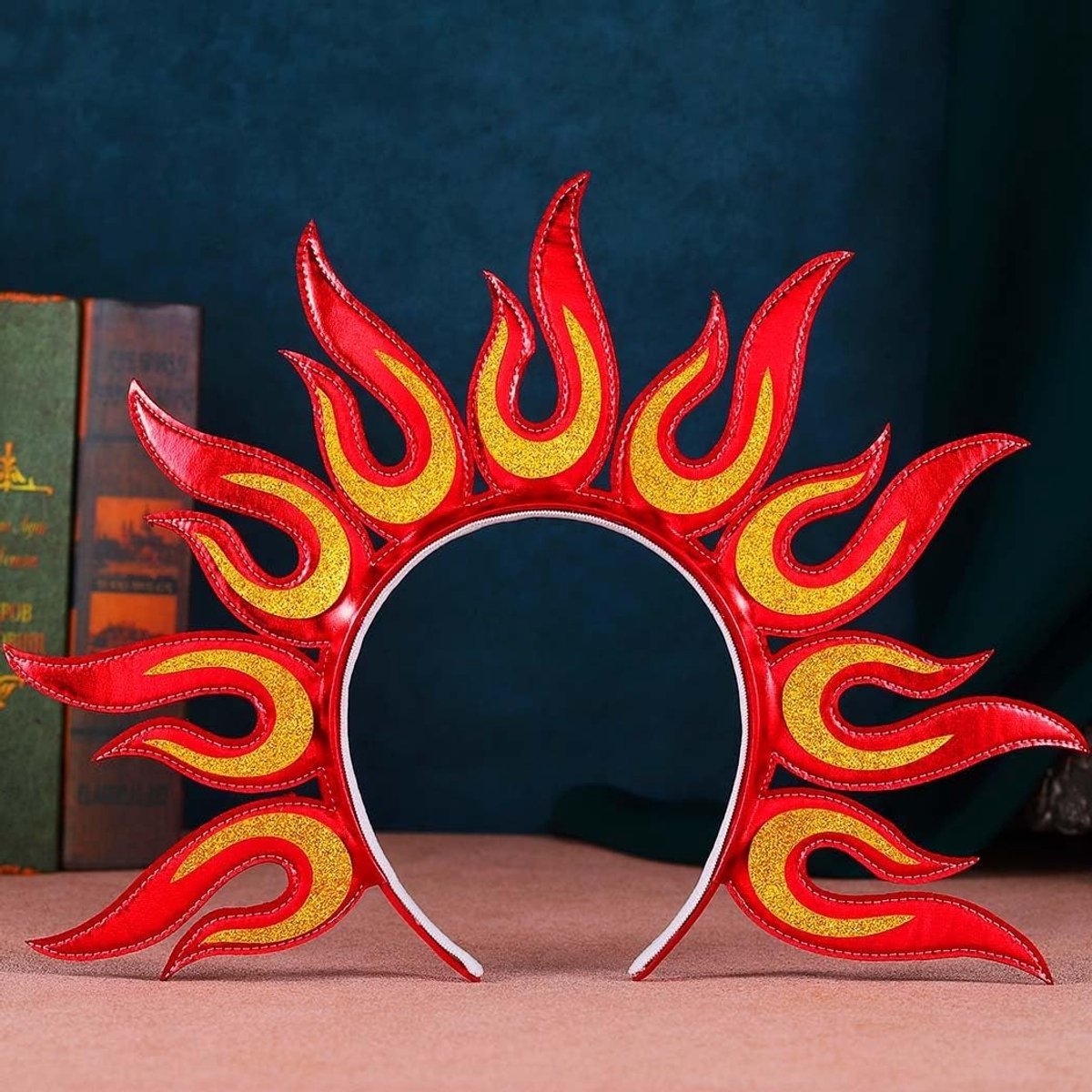Flame Hoofdbanden in Rood voor Carnaval - Vuurmotief Haaraccessoires voor Vrouwen en Feestjes