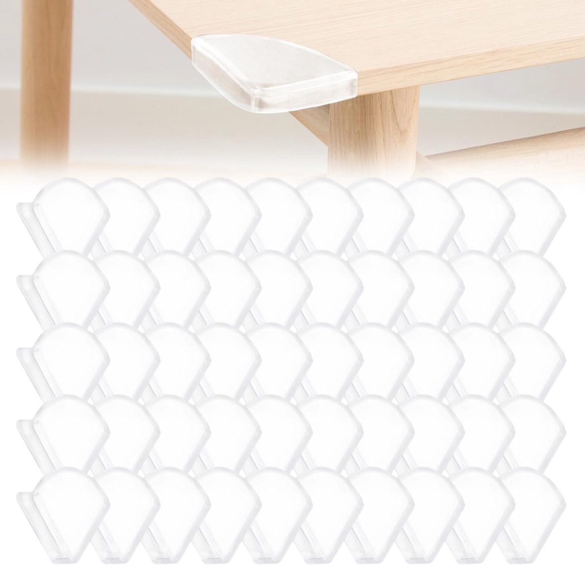 Hoekbescherming voor kinderen - 50 stuks - PVC materiaal - Veilig en zacht voor gevoelige huid - ShopVlot