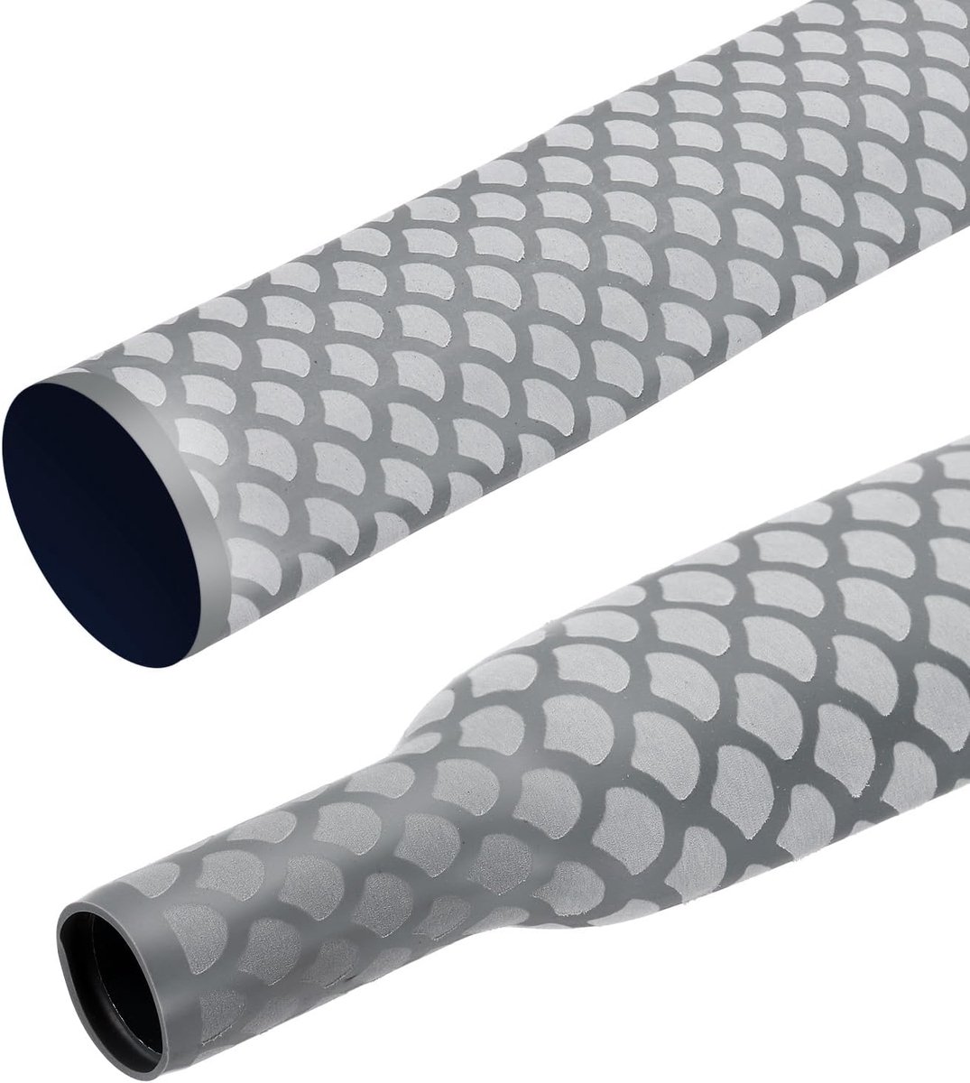 SnelShoppen - 3.3ft Vissershengel Warmte Krimp Huls, 1.8:1 Visschaal Cartridges, Warmte Krimp Handvat met Antislip Waterdichte Isolatie (Diameter: 35m