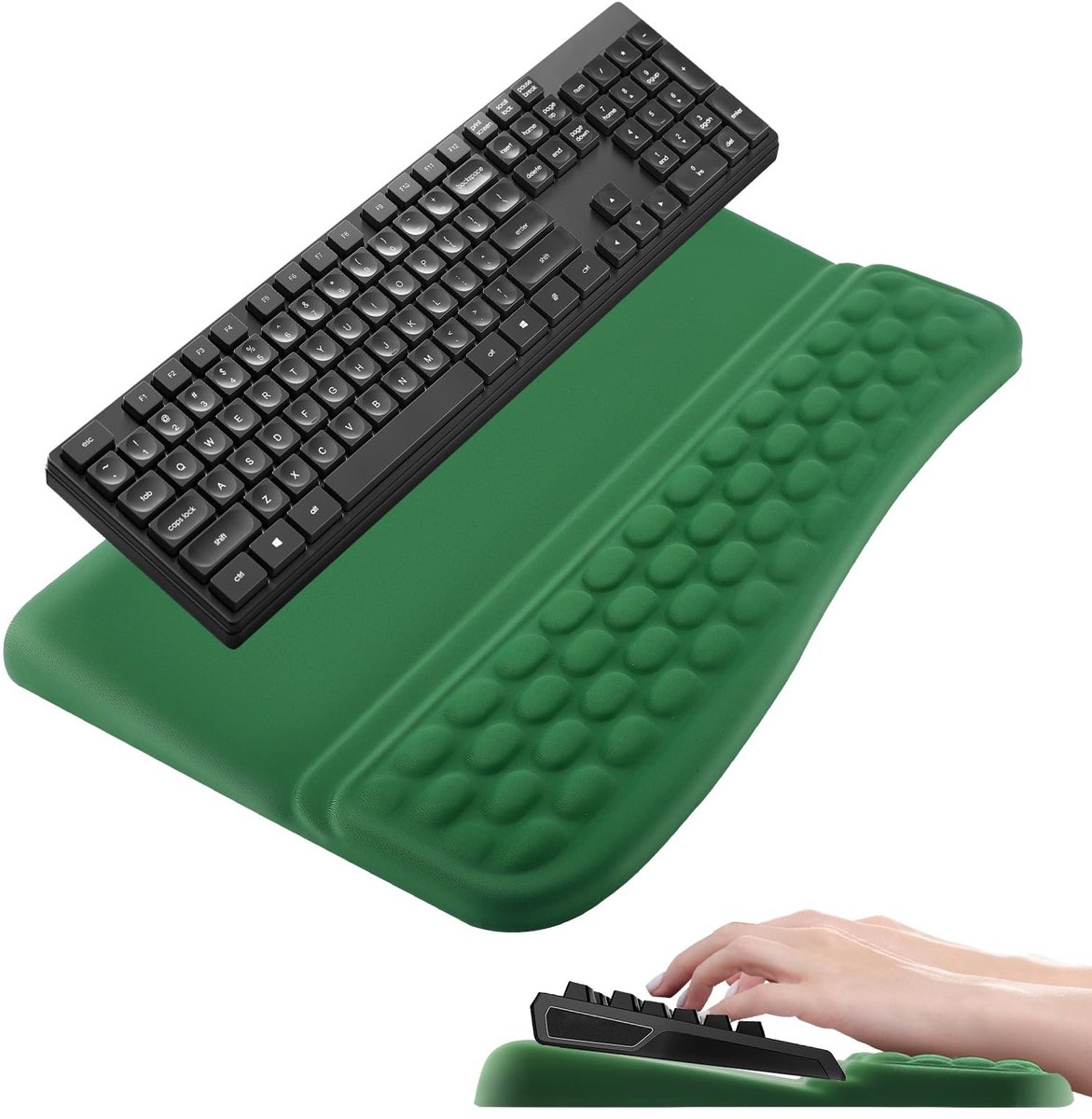 Omgoods - Ergonomische 3-Delige Toetsenbord en Muis Pad Set met Geheugenfoam
