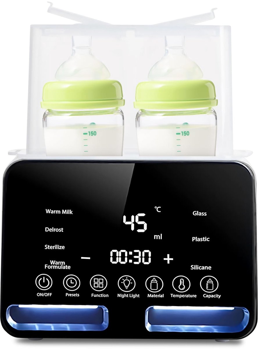 Omgoods - Multifunctionele Flessenwarmer voor Baby met LCD-display