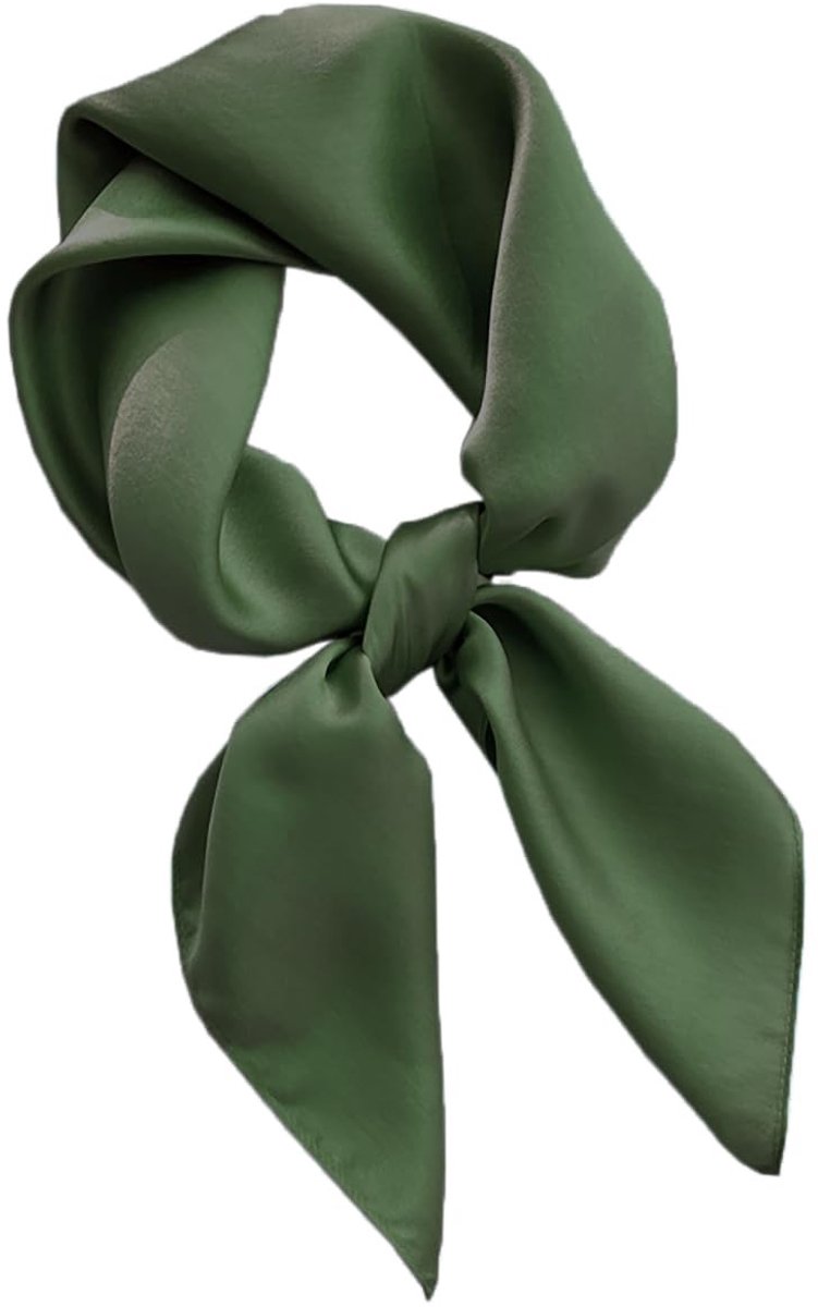 Omgoods - Effen Kleur 100% Mulberry Zijde Sjaal, 70x70cm