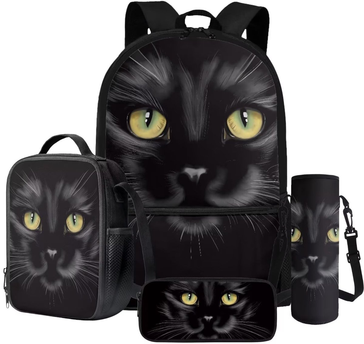 Omgoods - 4-in-1 School Rugzak met Lunchbox en Waterfles