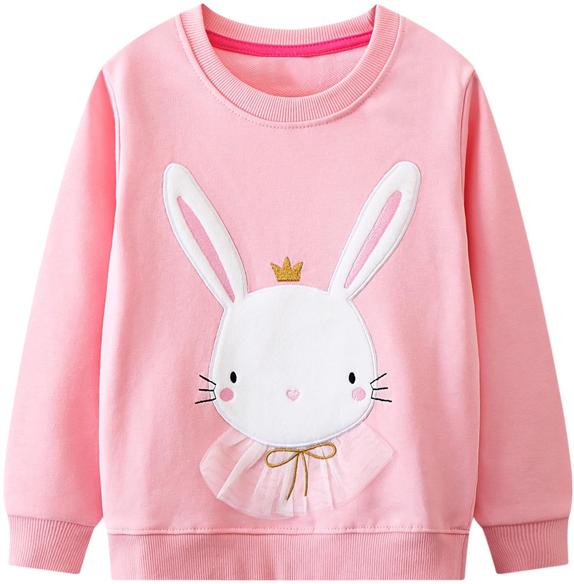 Omgoods - Meisjes Sweater met Dierenprint en Lange Mouwen voor Kinderen