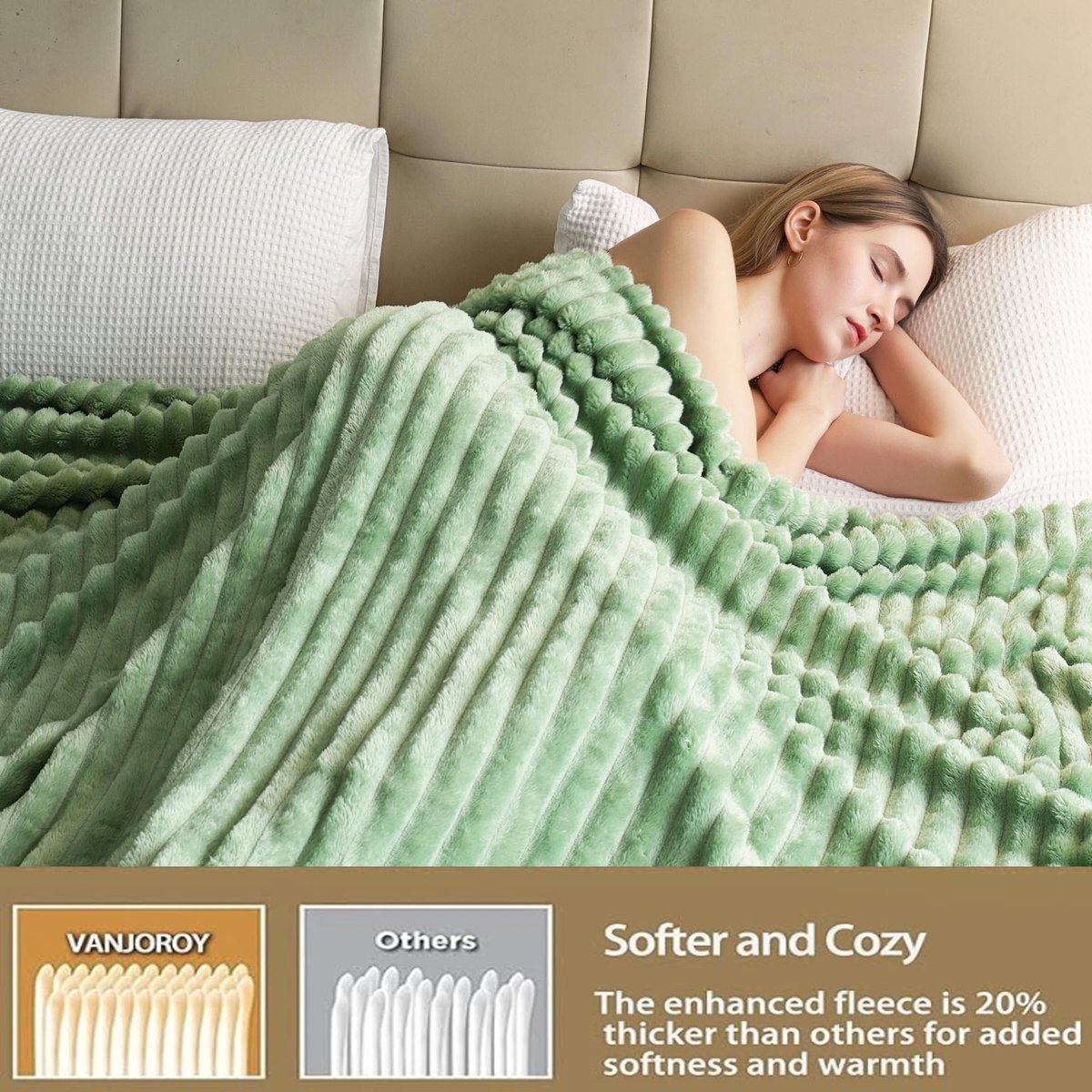 Omgoods - Luxe Fleece Deken voor Sofa en Bed