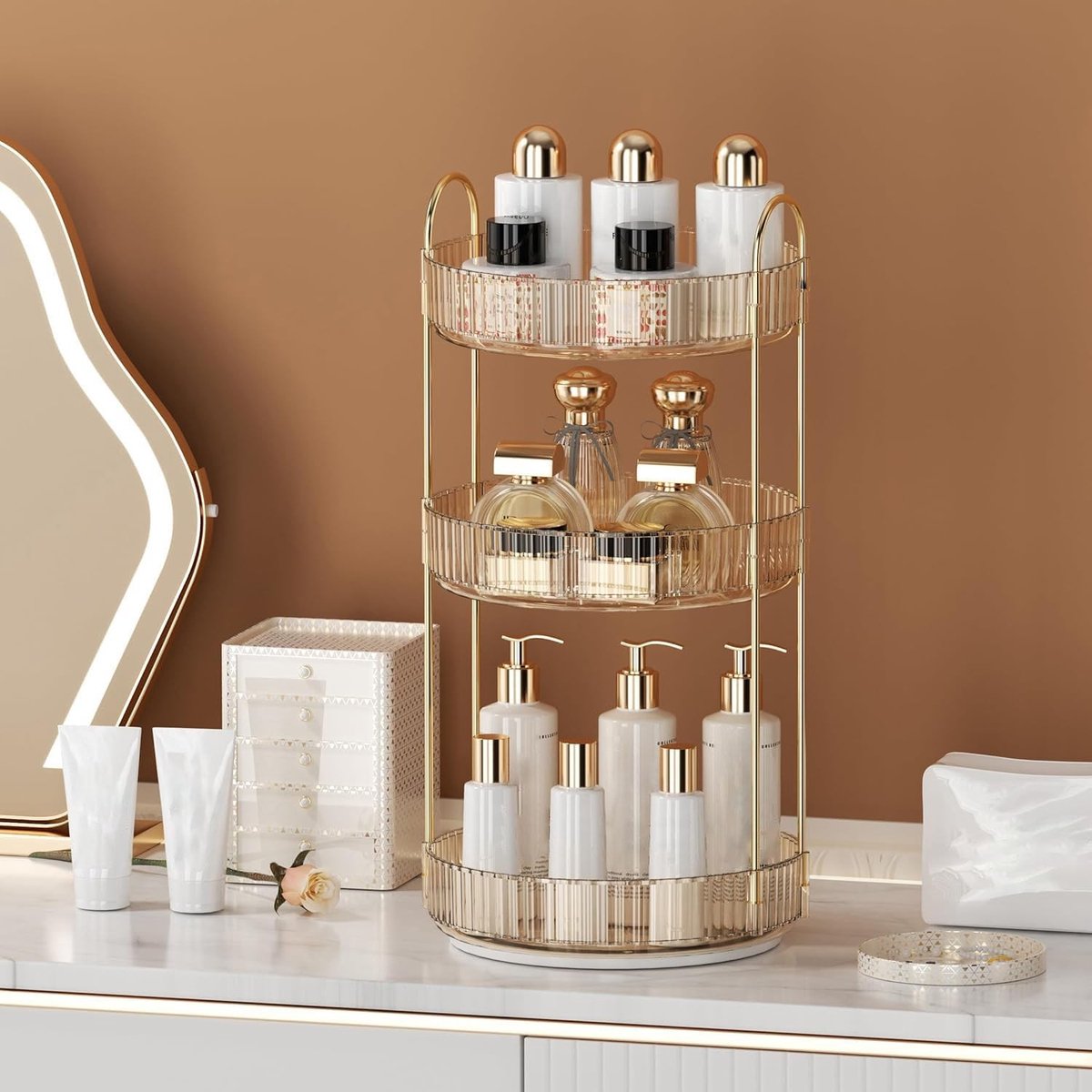Omgoods - Makeup Cosmetic Organiser - 360° Rotatable en multifunctionele opslag voor make-up