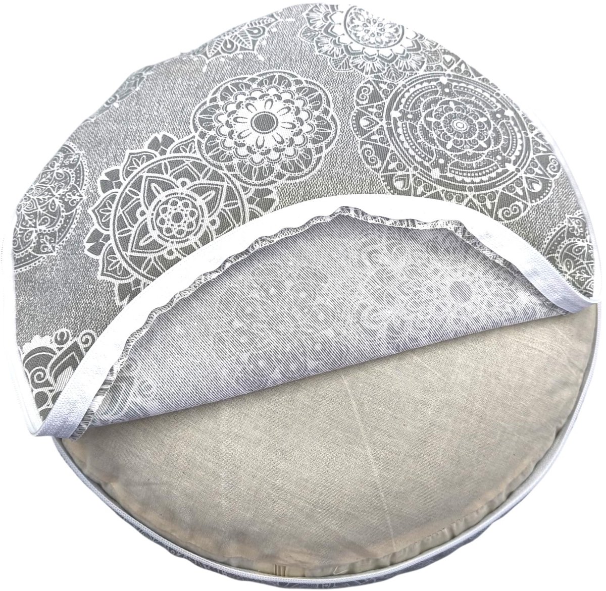 Omgoods - Mandala Meditatiekussen voor Yoga en Ontspanning, 32x16cm