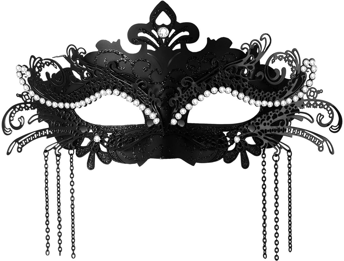 Omgoods - Venetiaans Masker met Strass voor Carnaval en Feest