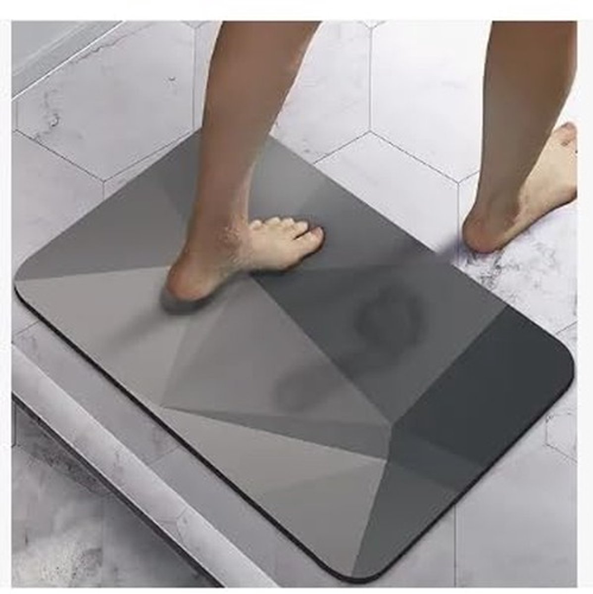Omgoods - Antislip Badmat 40 x 60 cm met Geometrisch Patroon