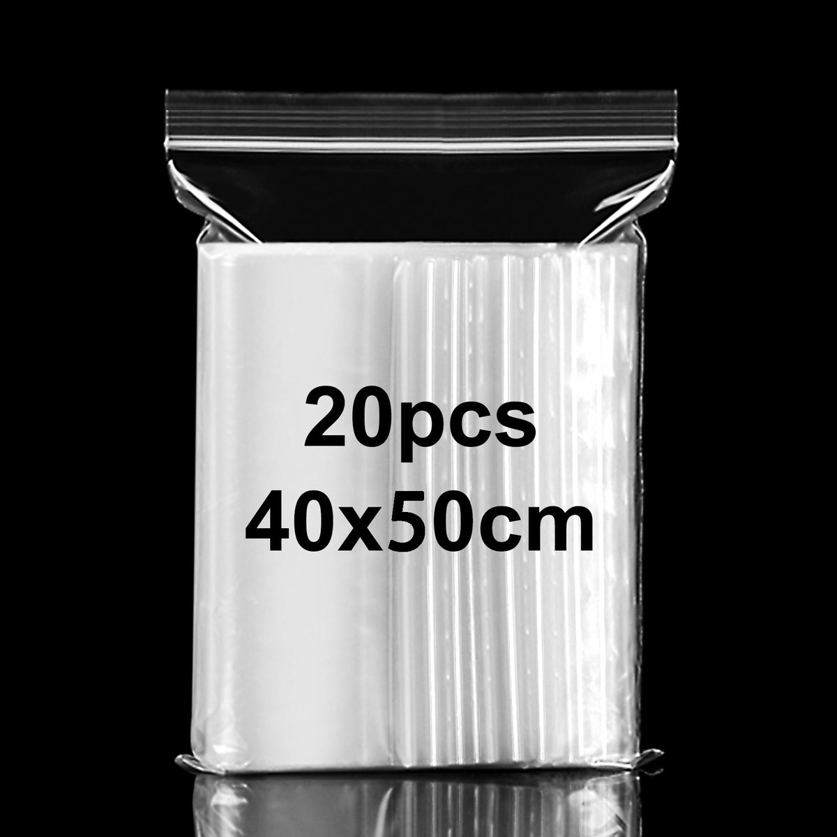 Omgoods- Ritssluitingszakken 40 x 50 cm - Opbergtas Kleding - Afdichtingszakken - Vochtbestendig - 20 Stuks - Duurzaam Polyethyleen - Opbergtassen