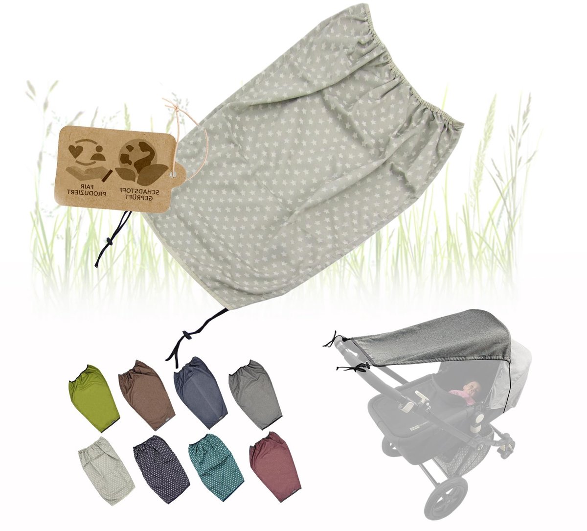 Omgoods - Universele Zonnedoek met UV-bescherming 50+ voor Kinderwagens