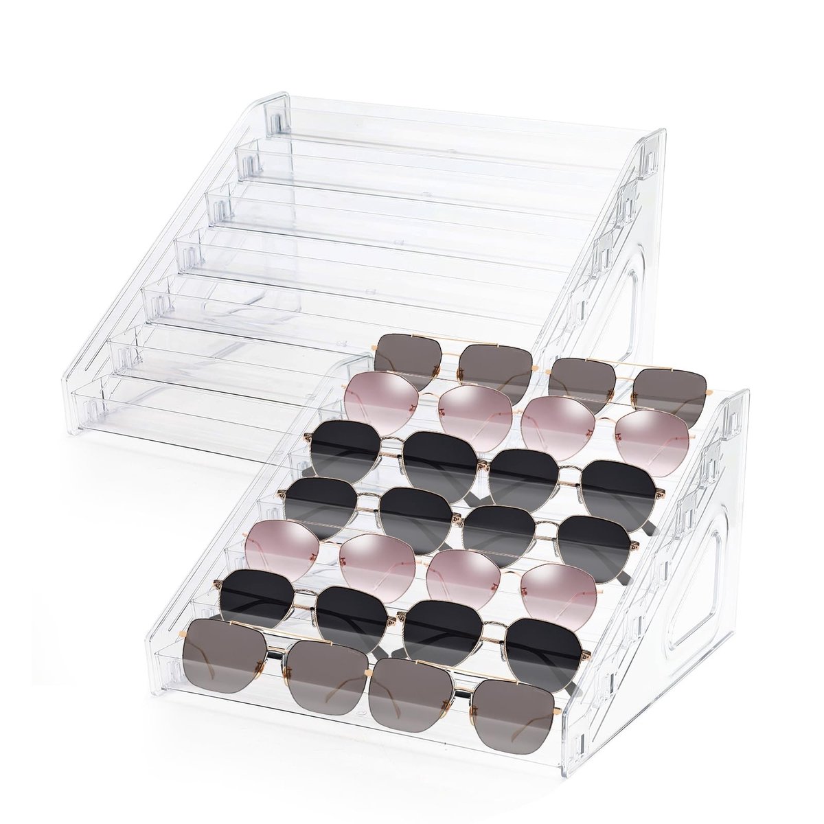 Omgoods - 7 Tier Acryl Houder voor Bril en Nagellak - Zonnebril Organizer