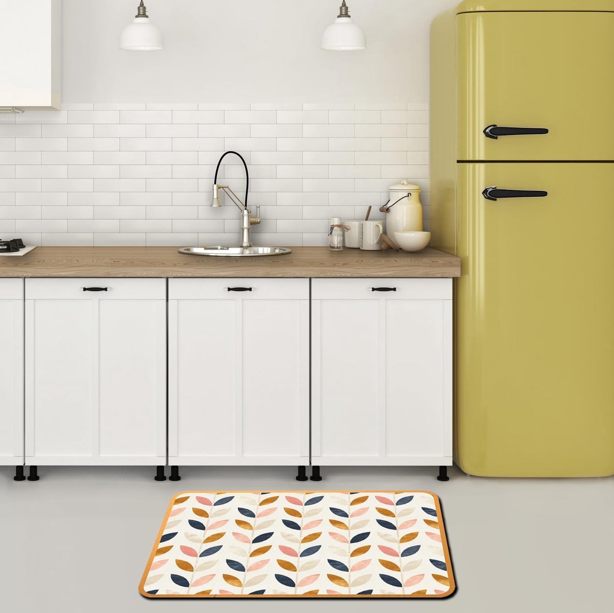 Omgoods - Absorbente Antislip Badmat 40 x 60 cm Met Print